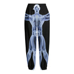 Vitruvian Man X-Ray Print Fleece Lined Knit Pants