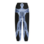 Vitruvian Man X-Ray Print Fleece Lined Knit Pants
