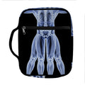 Vitruvian Man X-Ray Print Front Pocket Bible Bag