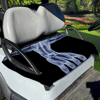 Vitruvian Man X-Ray Print Golf Cart Seat Cover