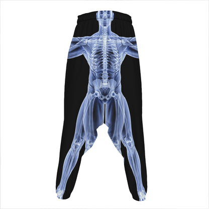 Vitruvian Man X-Ray Print Hammer Pants