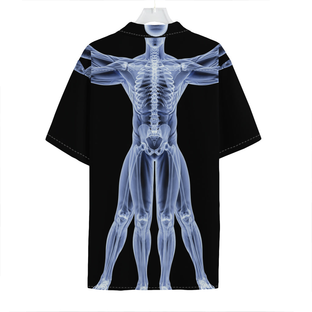 Vitruvian Man X-Ray Print Hawaiian Shirt