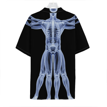 Vitruvian Man X-Ray Print Hawaiian Shirt