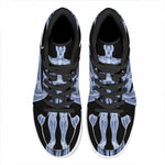 Vitruvian Man X-Ray Print High Top Leather Sneakers