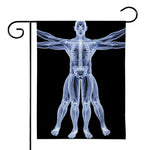 Vitruvian Man X-Ray Print House Flag