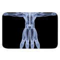 Vitruvian Man X-Ray Print Indoor Door Mat