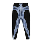 Vitruvian Man X-Ray Print Jogger Pants