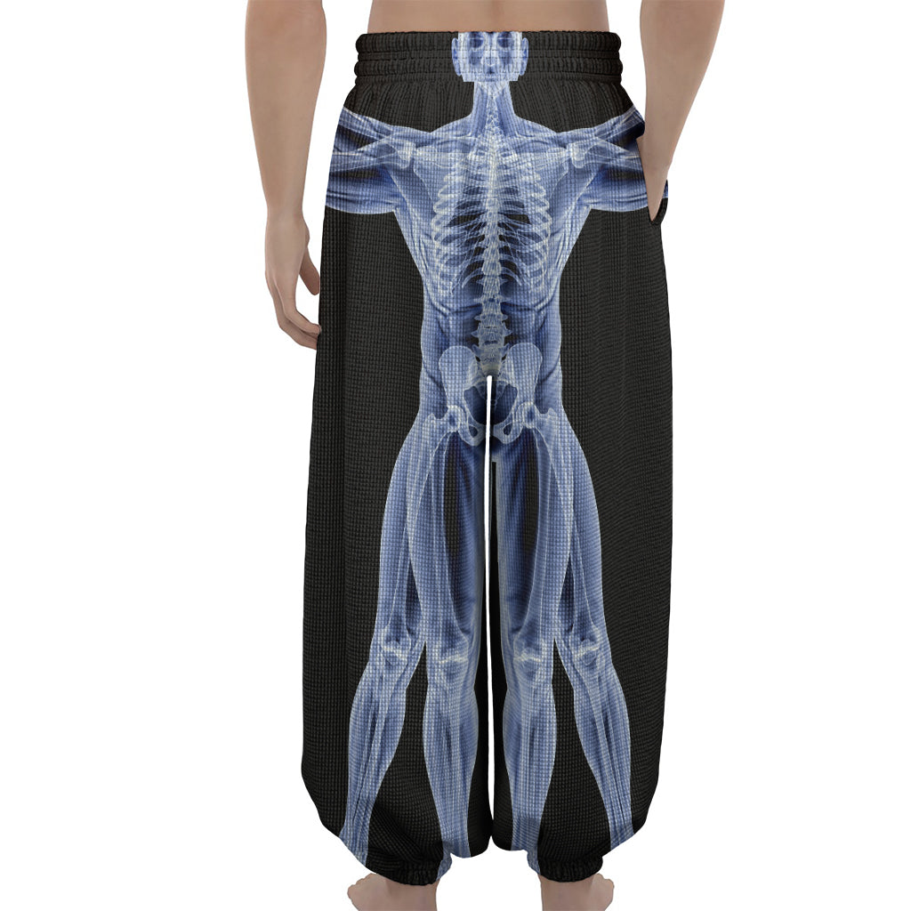 Vitruvian Man X-Ray Print Lantern Pants