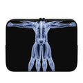 Vitruvian Man X-Ray Print Laptop Sleeve