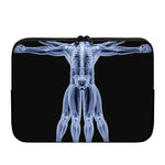 Vitruvian Man X-Ray Print Laptop Sleeve