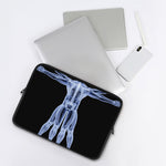 Vitruvian Man X-Ray Print Laptop Sleeve