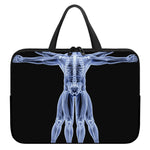 Vitruvian Man X-Ray Print Laptop Sleeve With Handle