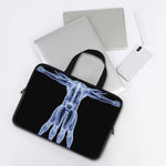 Vitruvian Man X-Ray Print Laptop Sleeve With Handle