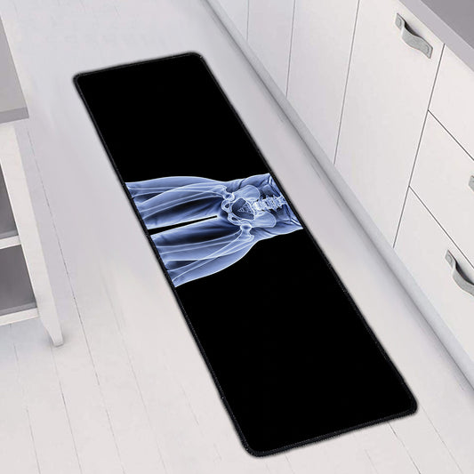 Vitruvian Man X-Ray Print Long Kitchen Mat