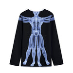 Vitruvian Man X-Ray Print Long Sleeve Short Coat