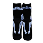 Vitruvian Man X-Ray Print Long Socks