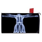 Vitruvian Man X-Ray Print Mailbox Cover