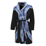 Vitruvian Man X-Ray Print Men's Bathrobe