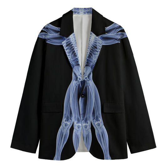 Vitruvian Man X-Ray Print Men's Blazer