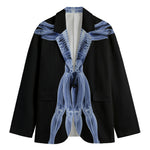 Vitruvian Man X-Ray Print Men's Blazer