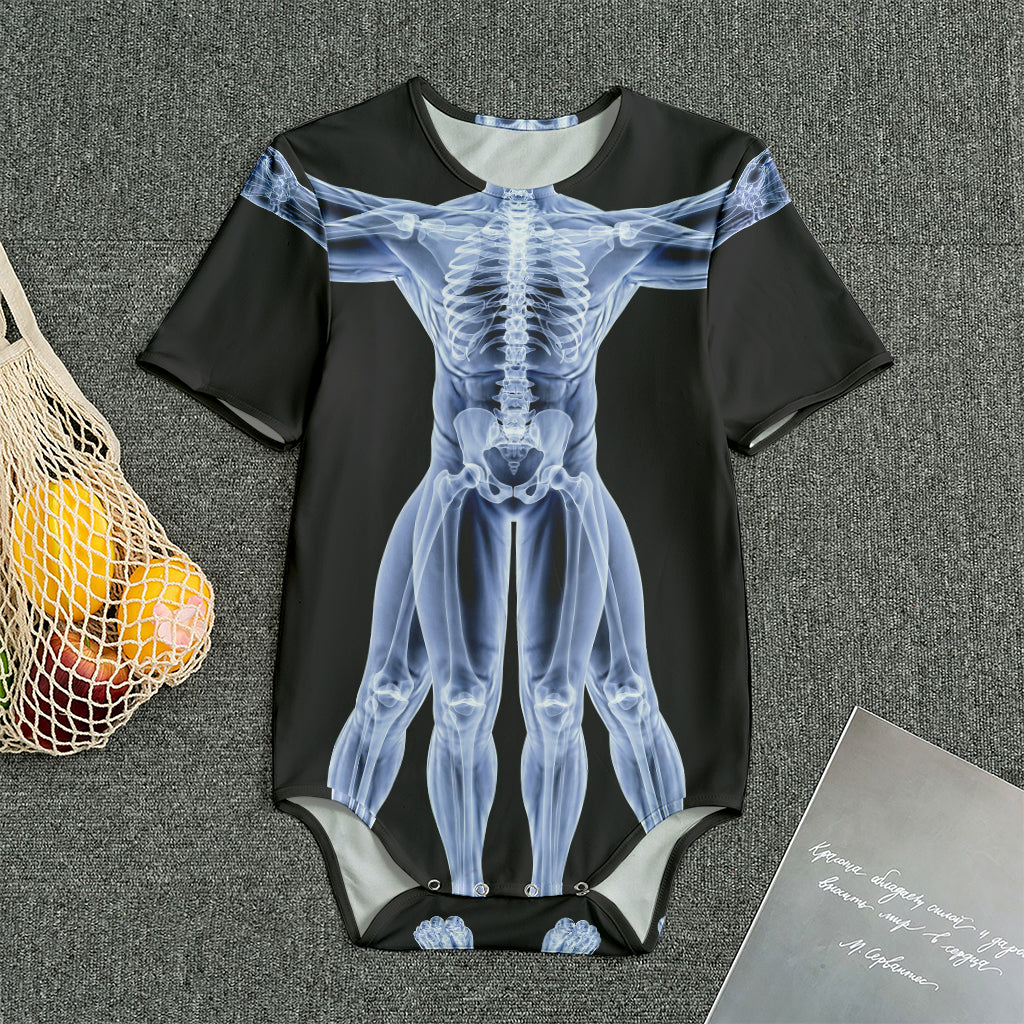 Vitruvian Man X-Ray Print Men's Bodysuit