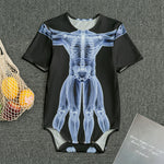 Vitruvian Man X-Ray Print Men's Bodysuit