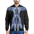 Vitruvian Man X-Ray Print Men's Bomber Jacket