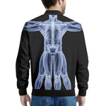 Vitruvian Man X-Ray Print Men's Bomber Jacket