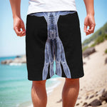 Vitruvian Man X-Ray Print Men's Cargo Shorts