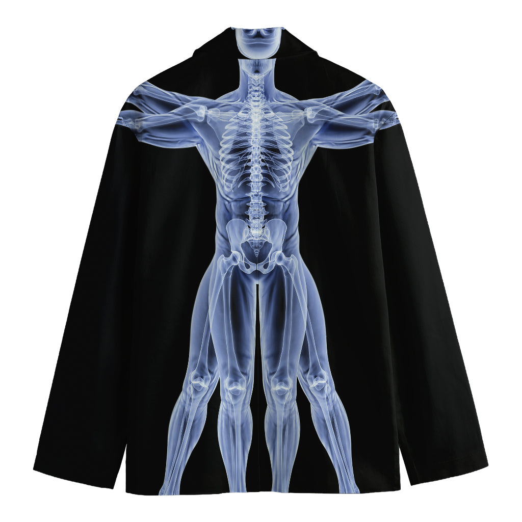 Vitruvian Man X-Ray Print Men's Cotton Blazer