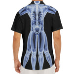 Vitruvian Man X-Ray Print Men's Deep V-Neck Shirt