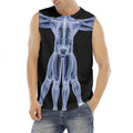 Vitruvian Man X-Ray Print Men's Fitness Tank Top