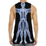 Vitruvian Man X-Ray Print Men's Muscle Tank Top