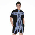 Vitruvian Man X-Ray Print Men's Romper
