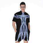 Vitruvian Man X-Ray Print Men's Rompers