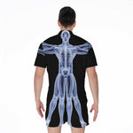 Vitruvian Man X-Ray Print Men's Rompers