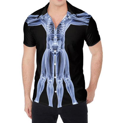 Vitruvian Man X-Ray Print Men's Shirt