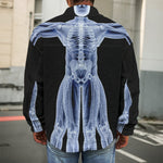 Vitruvian Man X-Ray Print Men's Shirt Jacket