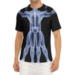 Vitruvian Man X-Ray Print Men's Short Sleeve Rash Guard