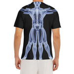 Vitruvian Man X-Ray Print Men's Short Sleeve Rash Guard