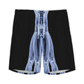 Vitruvian Man X-Ray Print Men's Athletic Shorts