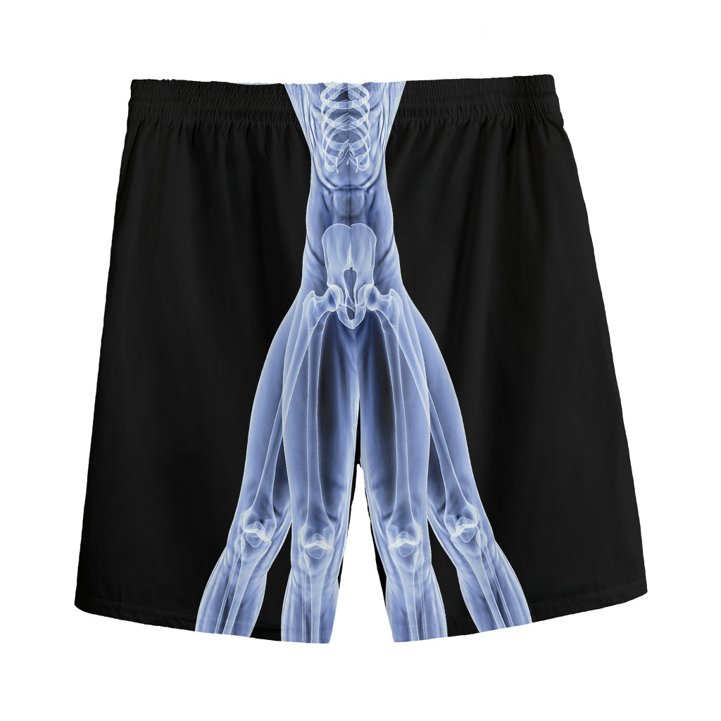 Vitruvian Man X-Ray Print Men's Sports Shorts