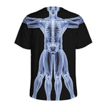 Vitruvian Man X-Ray Print Men's Sports T-Shirt