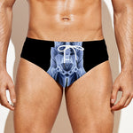 Vitruvian Man X-Ray Print Men's Swim Briefs