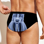 Vitruvian Man X-Ray Print Men's Swim Briefs