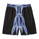 Vitruvian Man X-Ray Print Men's Swim Trunks