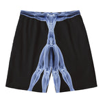Vitruvian Man X-Ray Print Men's Swim Trunks