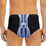 Vitruvian Man X-Ray Print Men's Triangle Swim Briefs
