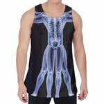 Vitruvian Man X-Ray Print Men's Velvet Tank Top