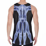 Vitruvian Man X-Ray Print Men's Velvet Tank Top